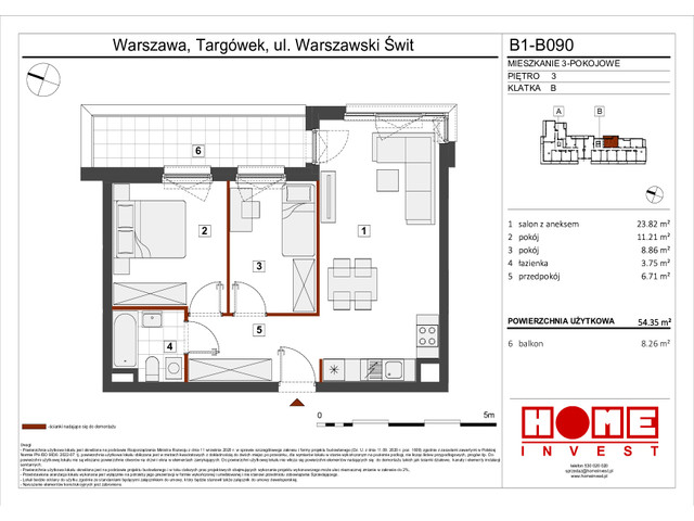 Mieszkanie w inwestycji Warszawski Świt VIII, symbol B1_B090 » nportal.pl