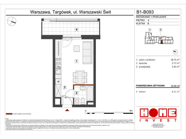 Mieszkanie w inwestycji Warszawski Świt VIII, symbol B1_B093 » nportal.pl