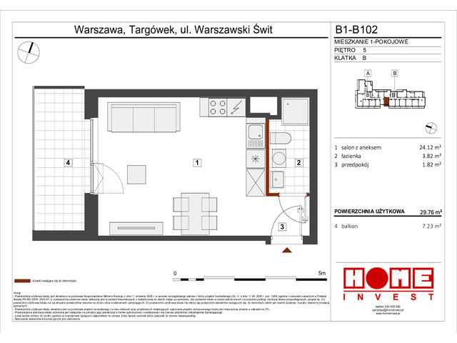 Mieszkanie w inwestycji Warszawski Świt VIII, symbol B1_B102 » nportal.pl