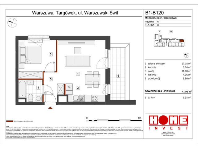 Mieszkanie w inwestycji Warszawski Świt VIII, symbol B1_B120 » nportal.pl