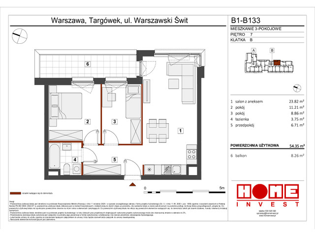 Mieszkanie w inwestycji Warszawski Świt VIII, symbol B1_B133 » nportal.pl