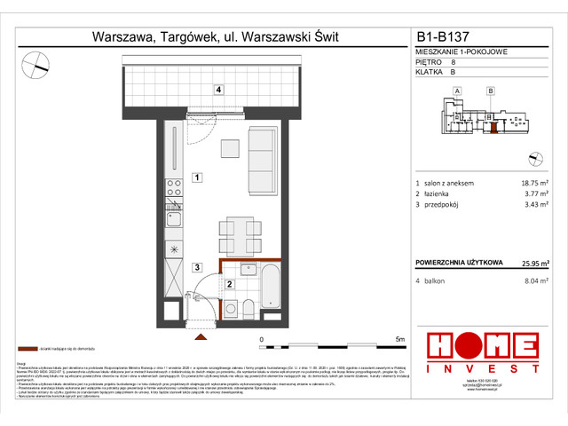 Mieszkanie w inwestycji Warszawski Świt VIII, symbol B1_B137 » nportal.pl