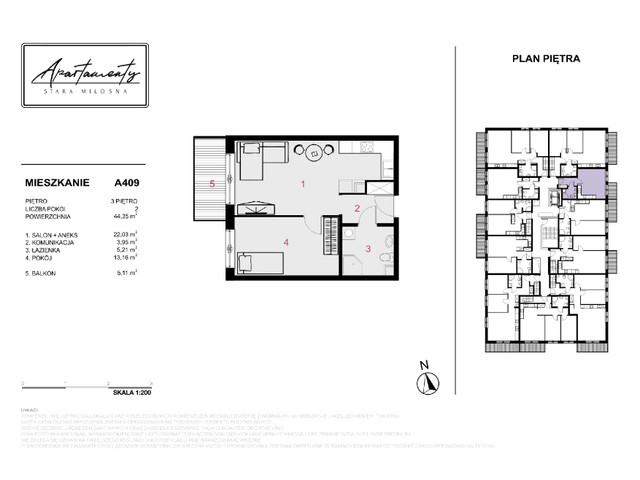 Mieszkanie w inwestycji Apartamenty Stara Miłosna, symbol A409 » nportal.pl