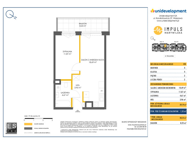 Mieszkanie w inwestycji Impuls Marywilska, symbol A_23 » nportal.pl