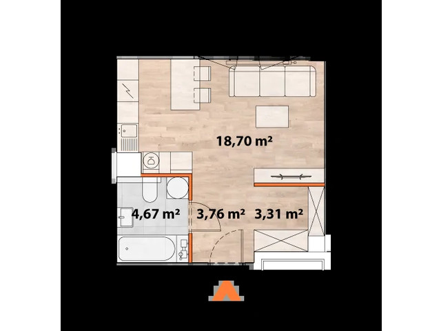 Mieszkanie w inwestycji Apartamenty Portowa, symbol 43/POR-A.05.06 » nportal.pl