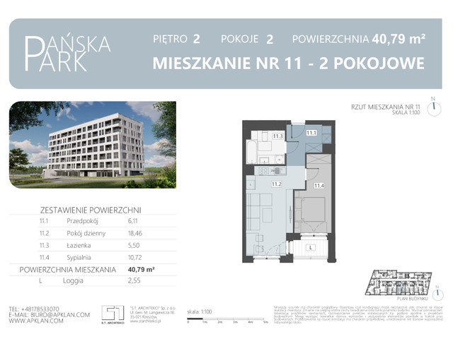 Mieszkanie w inwestycji Pańska Park, symbol M11 » nportal.pl