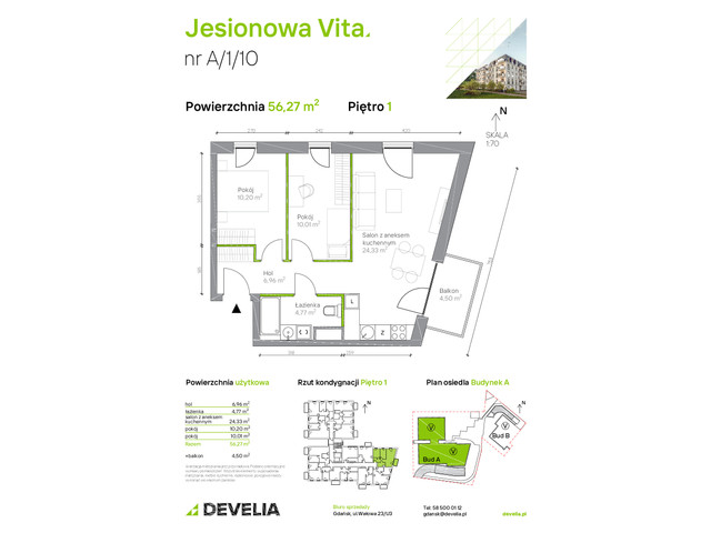 Mieszkanie w inwestycji Jesionowa Vita, symbol A.1.10 » nportal.pl