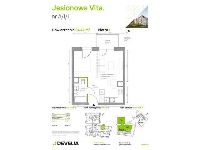 Mieszkanie w inwestycji Jesionowa Vita, symbol A.1.11 » nportal.pl