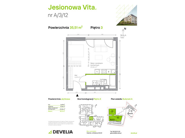 Mieszkanie w inwestycji Jesionowa Vita, symbol A.3.12 » nportal.pl