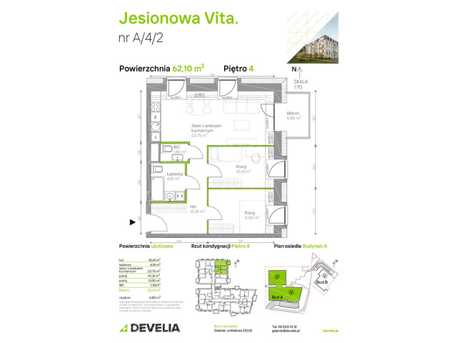 Mieszkanie w inwestycji Jesionowa Vita, symbol A.4.2 » nportal.pl