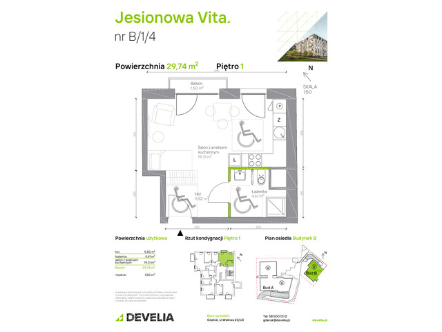 Mieszkanie w inwestycji Jesionowa Vita, symbol B.1.4 » nportal.pl