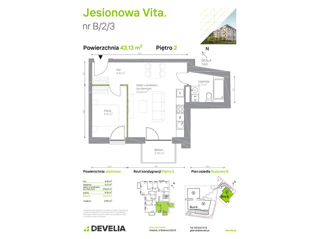 Mieszkanie w inwestycji Jesionowa Vita, symbol B.2.3 » nportal.pl