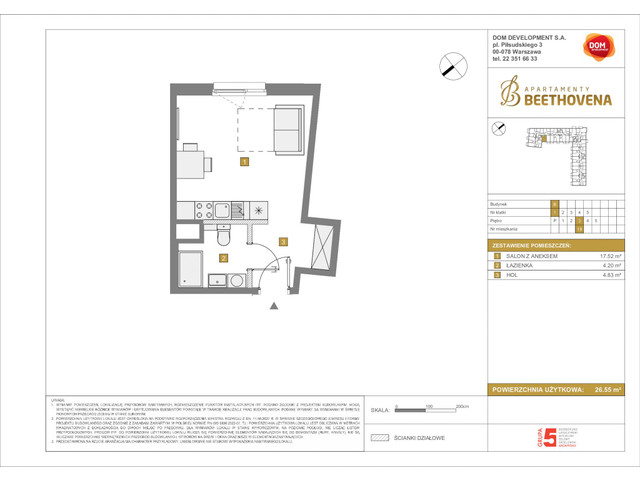 Mieszkanie w inwestycji Apartamenty Beethovena, symbol f-208770 » nportal.pl