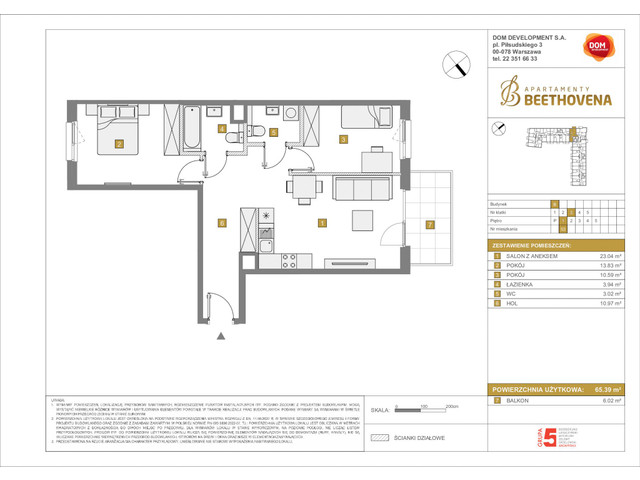 Mieszkanie w inwestycji Apartamenty Beethovena, symbol f-208803 » nportal.pl