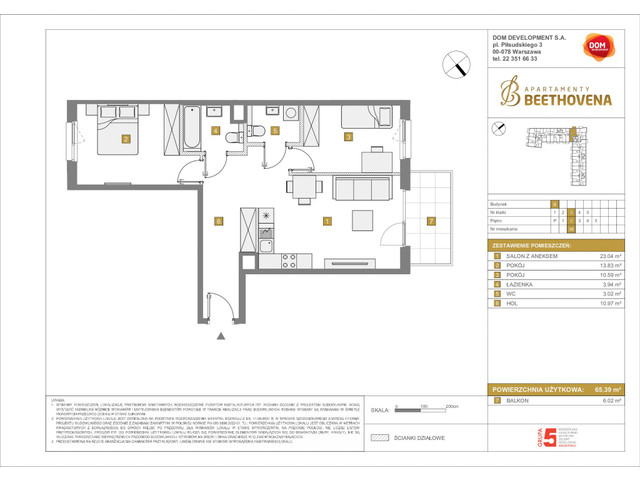 Mieszkanie w inwestycji Apartamenty Beethovena, symbol f-208806 » nportal.pl