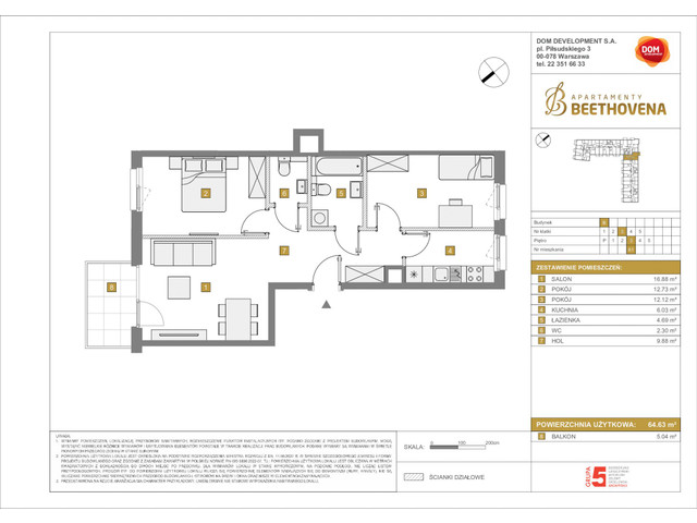 Mieszkanie w inwestycji Apartamenty Beethovena, symbol f-208811 » nportal.pl