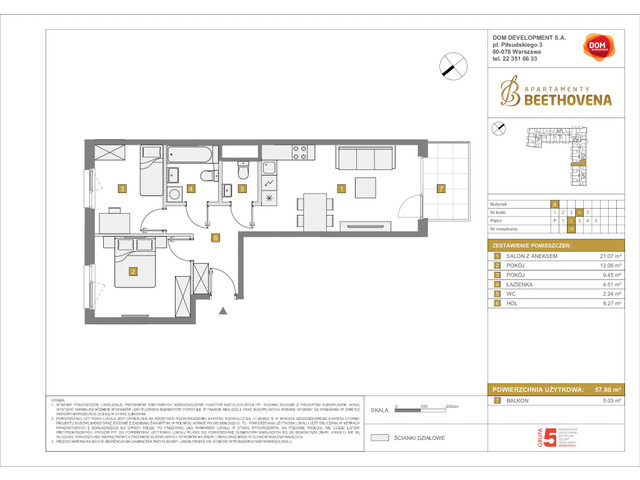 Mieszkanie w inwestycji Apartamenty Beethovena, symbol f-208824 » nportal.pl