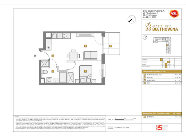 Mieszkanie w inwestycji Apartamenty Beethovena, symbol f-208826 » nportal.pl