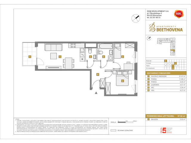 Mieszkanie w inwestycji Apartamenty Beethovena, symbol f-208854 » nportal.pl