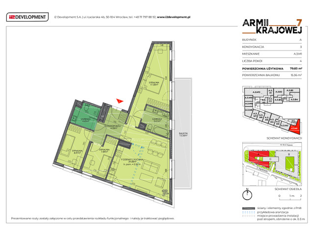 Mieszkanie w inwestycji Armii Krajowej 7, symbol A.3.M1 » nportal.pl