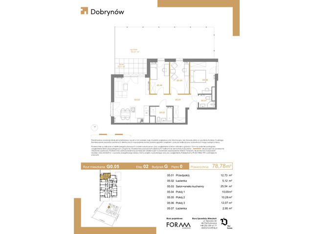 Mieszkanie w inwestycji DOBRYNÓW, symbol G0.05 » nportal.pl