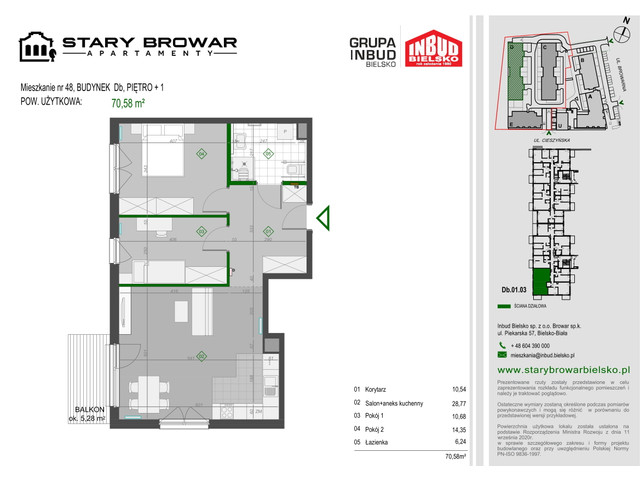 Mieszkanie w inwestycji Stary Browar Apartamenty - etap II, symbol D48 » nportal.pl