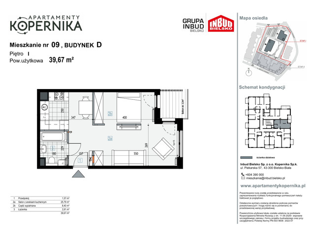 Mieszkanie w inwestycji APARTAMENTY KOPERNIKA, symbol M.9.D » nportal.pl