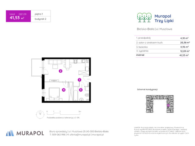 Mieszkanie w inwestycji Murapol Trzy Lipki, symbol 2.B.1.09 » nportal.pl