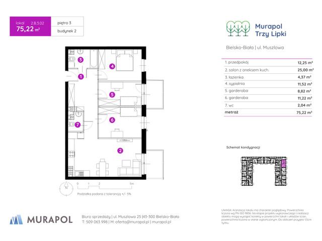Mieszkanie w inwestycji Murapol Trzy Lipki, symbol 2.B.3.02 » nportal.pl