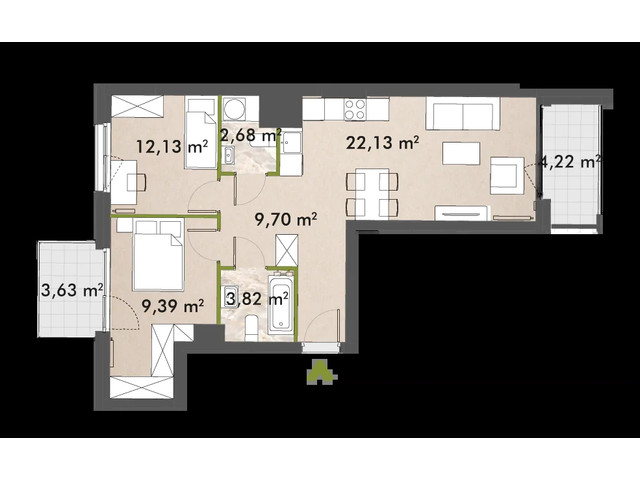 Mieszkanie w inwestycji XYZ Place, symbol 30/XY-F1.A.03.04 » nportal.pl