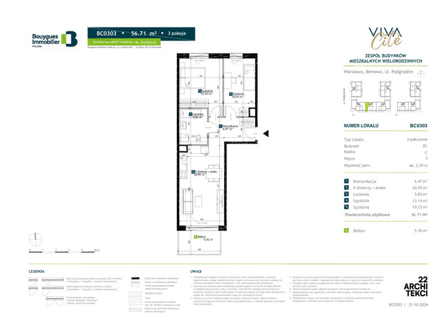 Mieszkanie w inwestycji Viva Cite, symbol BC0303 » nportal.pl