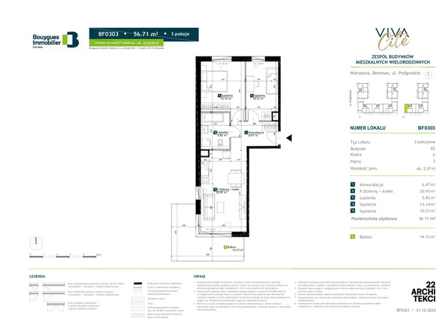 Mieszkanie w inwestycji Viva Cite, symbol BF0303 » nportal.pl