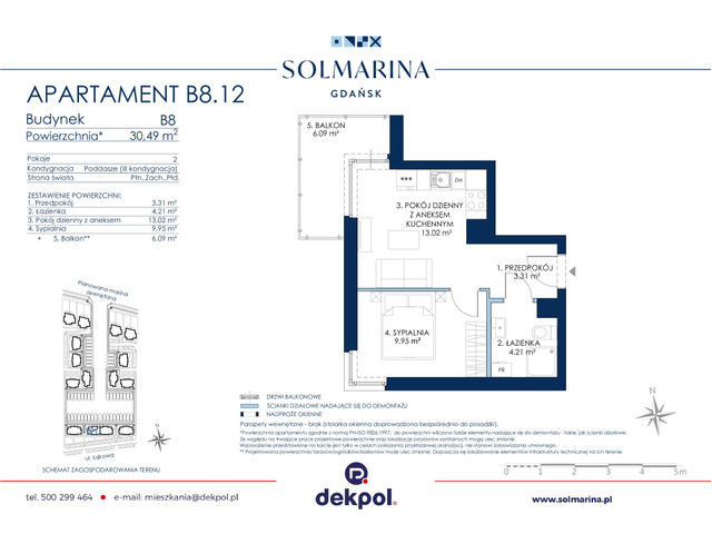 Mieszkanie w inwestycji Sol Marina, budynek Promocja!, symbol B8.12 » nportal.pl