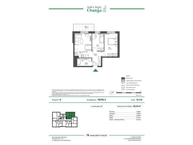 Mieszkanie w inwestycji Ostoja etap II, symbol B.4.19 » nportal.pl