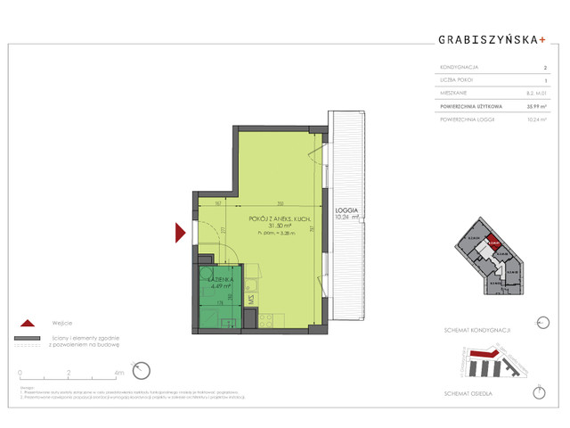 Mieszkanie w inwestycji Grabiszyńska +, symbol B.2.M.01 » nportal.pl