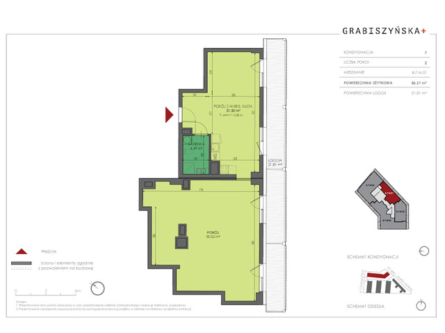 Mieszkanie w inwestycji Grabiszyńska +, symbol B.7.M.01 » nportal.pl