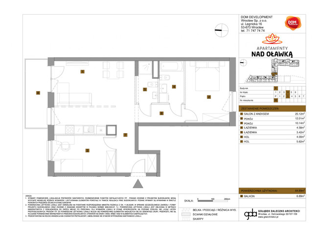 Mieszkanie w inwestycji Apartamenty nad Oławką, symbol f-209644 » nportal.pl