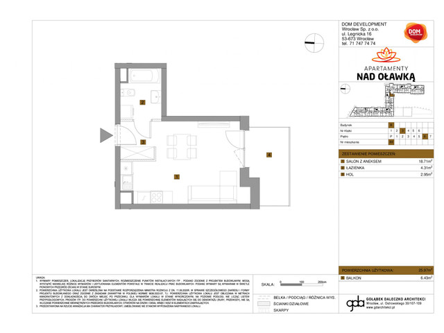 Mieszkanie w inwestycji Apartamenty nad Oławką, symbol f-209725 » nportal.pl