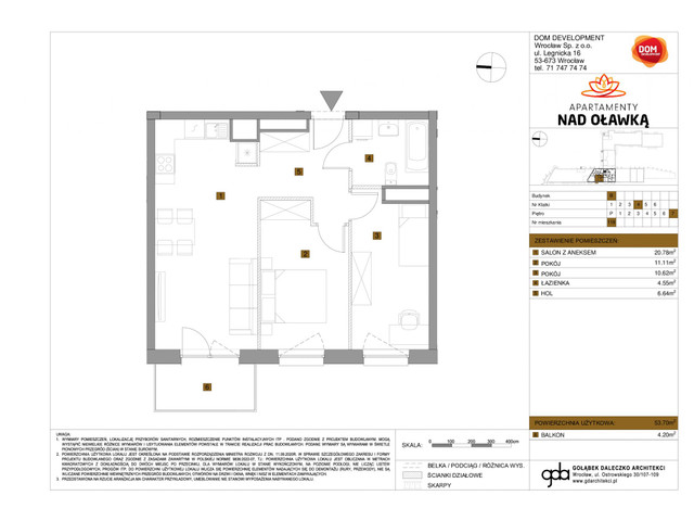 Mieszkanie w inwestycji Apartamenty nad Oławką, symbol f-209741 » nportal.pl