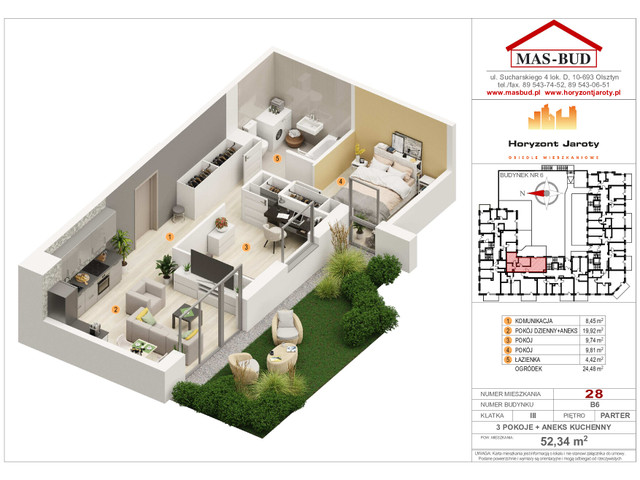 Mieszkanie w inwestycji Grandhouse, budynek Budynek B6, symbol 2-4 » nportal.pl