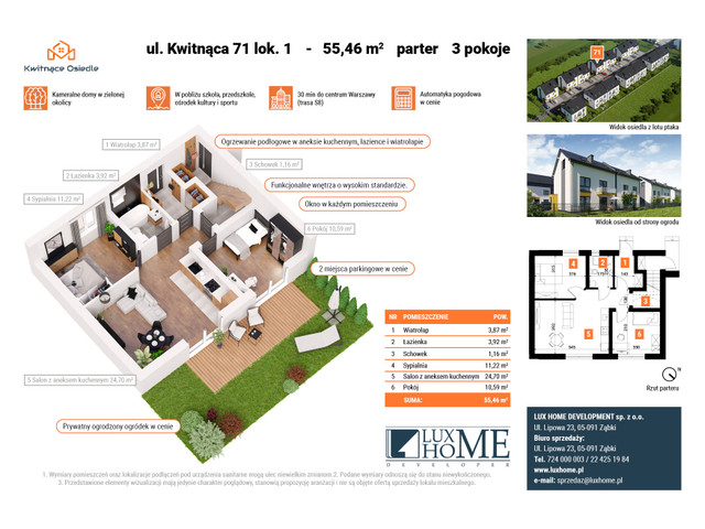 Mieszkanie w inwestycji KWITNĄCE OSIEDLE III ETAP, symbol 71_1 » nportal.pl