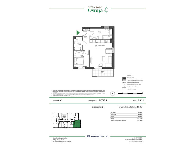 Mieszkanie w inwestycji Ostoja etap II, symbol C.3.21 » nportal.pl