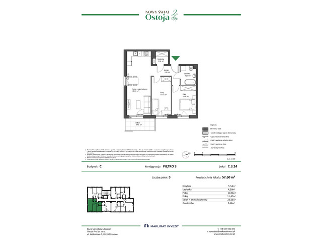 Mieszkanie w inwestycji Ostoja etap II, symbol C.3.24 » nportal.pl
