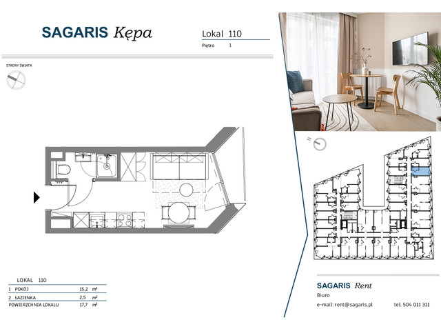 Komercyjne w inwestycji SAGARIS KĘPA, budynek Urban Studio, symbol 110 » nportal.pl