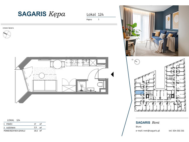 Komercyjne w inwestycji SAGARIS KĘPA, budynek Urban Studio, symbol 124 » nportal.pl