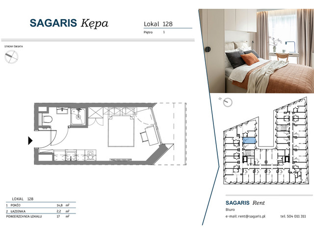 Komercyjne w inwestycji SAGARIS KĘPA, budynek Urban Studio, symbol 128 » nportal.pl