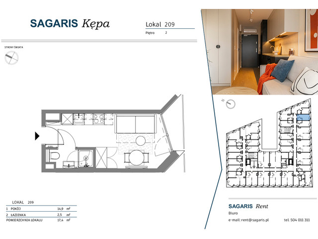 Komercyjne w inwestycji SAGARIS KĘPA, budynek Urban Studio, symbol 209 » nportal.pl