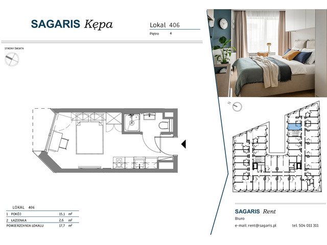 Komercyjne w inwestycji SAGARIS KĘPA, budynek Urban Studio, symbol 406 » nportal.pl