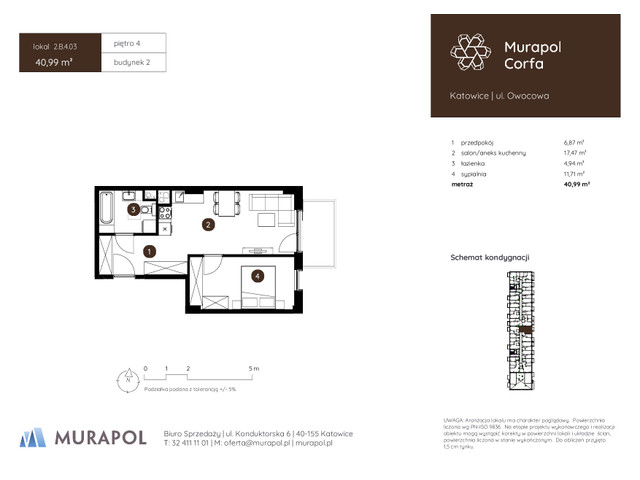 Mieszkanie w inwestycji Murapol Corfa, symbol 2.B.4.03 » nportal.pl