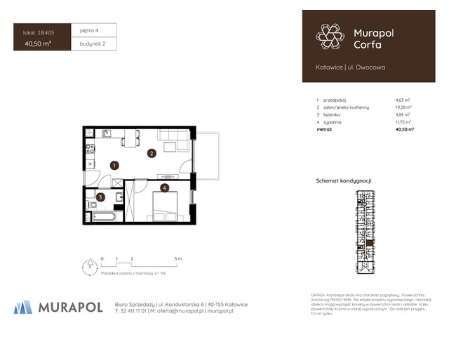 Mieszkanie w inwestycji Murapol Corfa, symbol 2.B.4.05 » nportal.pl